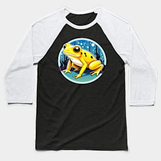 Golden Poison Frog Illustration Baseball T-Shirt